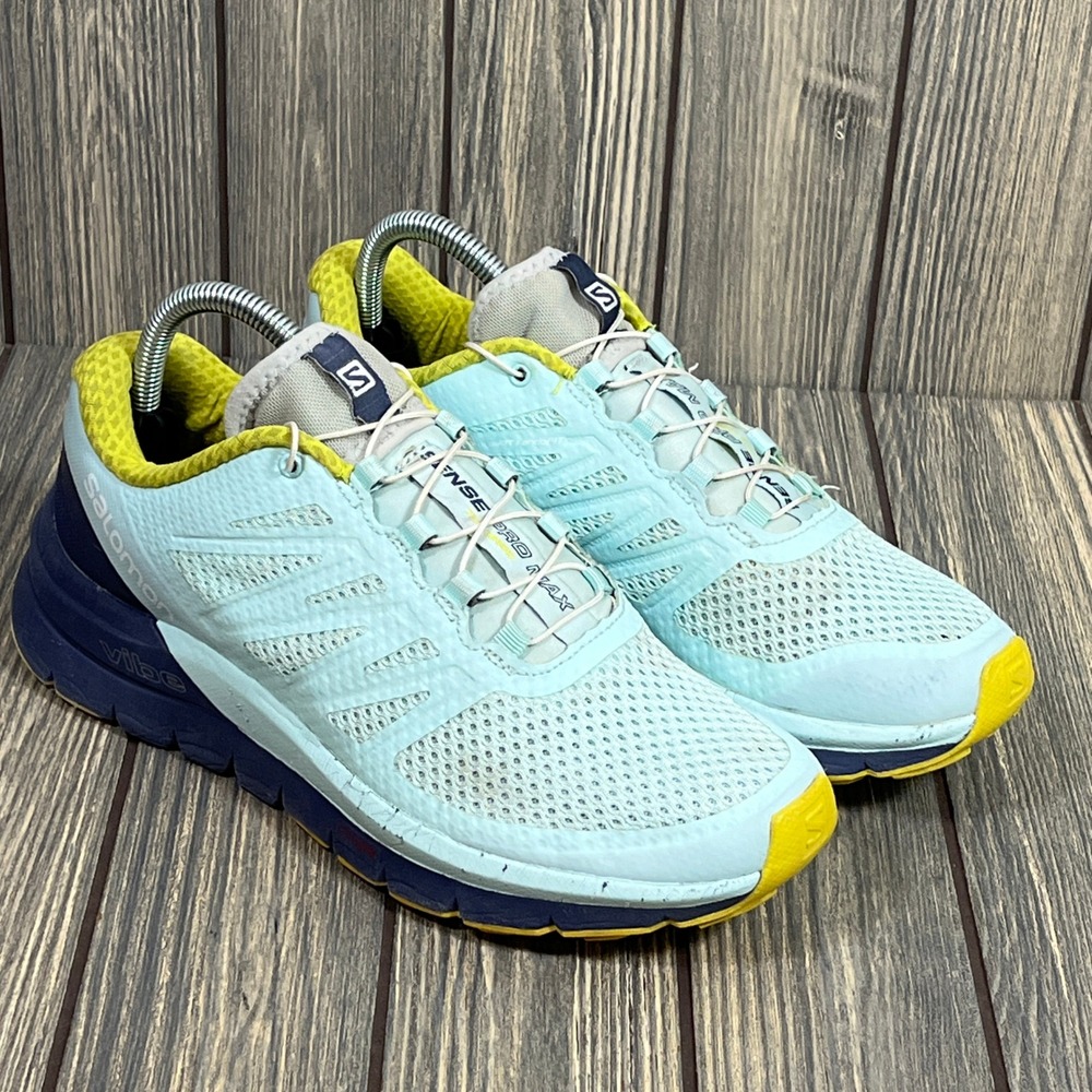 Salomon Sense Vibe Pro Max Women 8 Blue Running Trail Shoes‎ 392487 Adventure